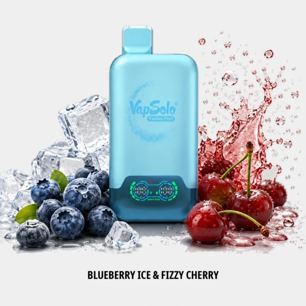 Vapesolo Twins Pro 50K-Blueberry Ice & Fizzy Cherry