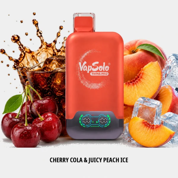 Vapesolo Twins Pro 50K-Cherry Cola & Juicy Peach Ice