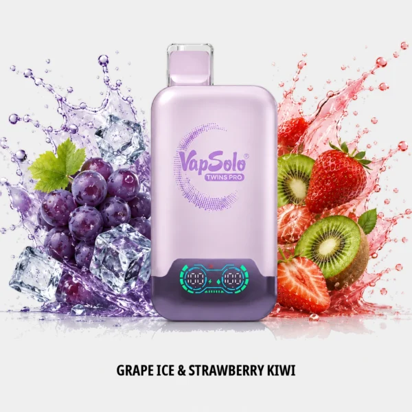 Vapesolo Twins Pro 50K-Grape Ice & Strawberry Kiwi