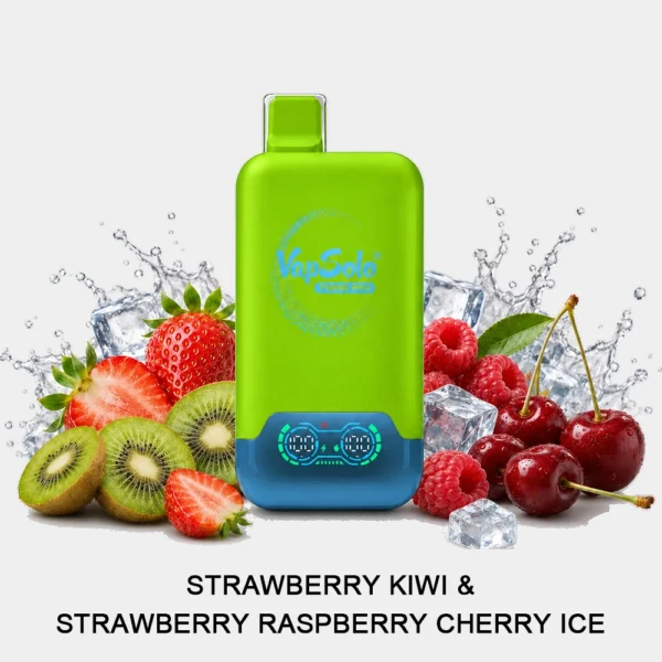 Vapesolo Twins Pro 50K-Strawberry Kiwi & Strawberry Raspberry Cherry Ice