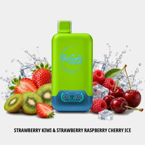 Vapesolo Twins Pro 50K-Strawberry Kiwi & Strawberry Raspberry Cherry Ice